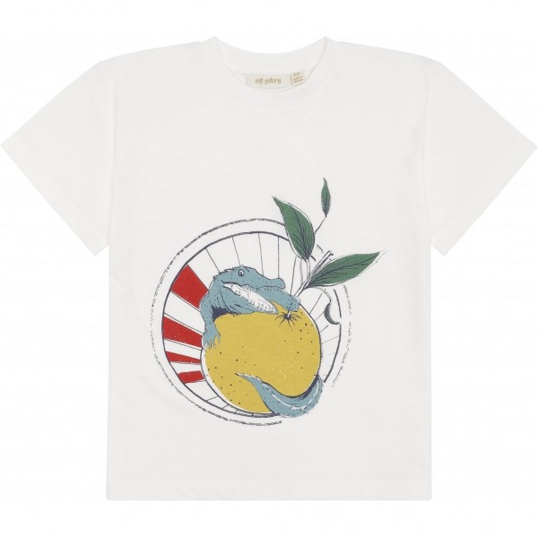 Soft Gallery T-Shirt Asger Krokodil Snow White