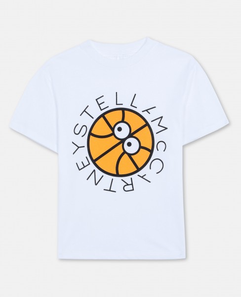 Stella McCartney T-Shirt mit Basketball Print
