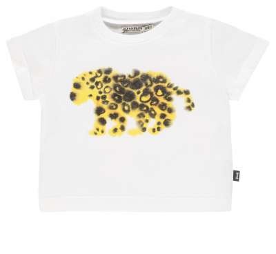 T-Shirt mit Leopardenmotiv von Van Mierlo Weiss